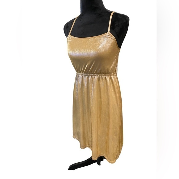 Wild Blue Sadie Robertson Gold Strap Dress Small - Picture 1 of 15